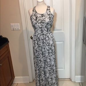 Michael Kors Pompano Twist Back  Palms Maxi  Dress
